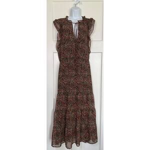 BB Dakota Steve Madden Dress Darcy Floral Tiered Midi Ruffle Size‎ XXL